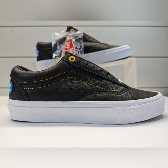 Vans Old Skool NYC 66 Subway Black Leather Fashion Casual Sneakers Men's 10 - Picture 4 of 11